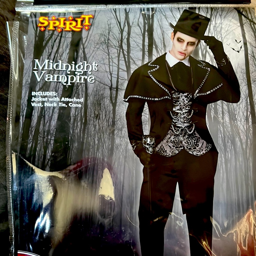 Men’s Midnight Vampire Costume & Cane